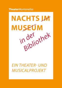 Nachts (im Musuem) in der Bibliothek